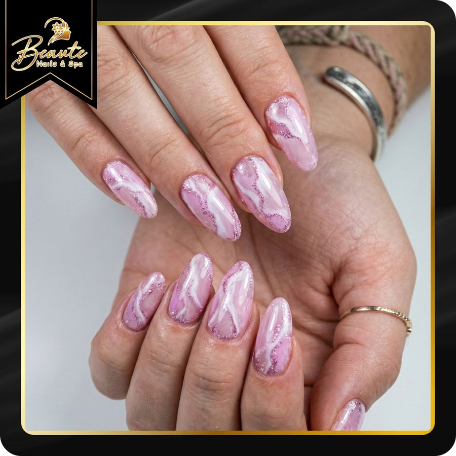 winter nails at Beaute Nails & Spa